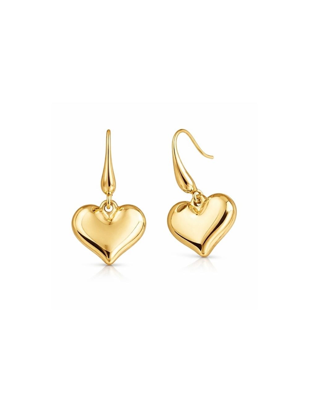 💛 Tocara 14 K gold Finish Heart Earrings